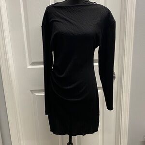 Elegant Black Long Sleeve Dress